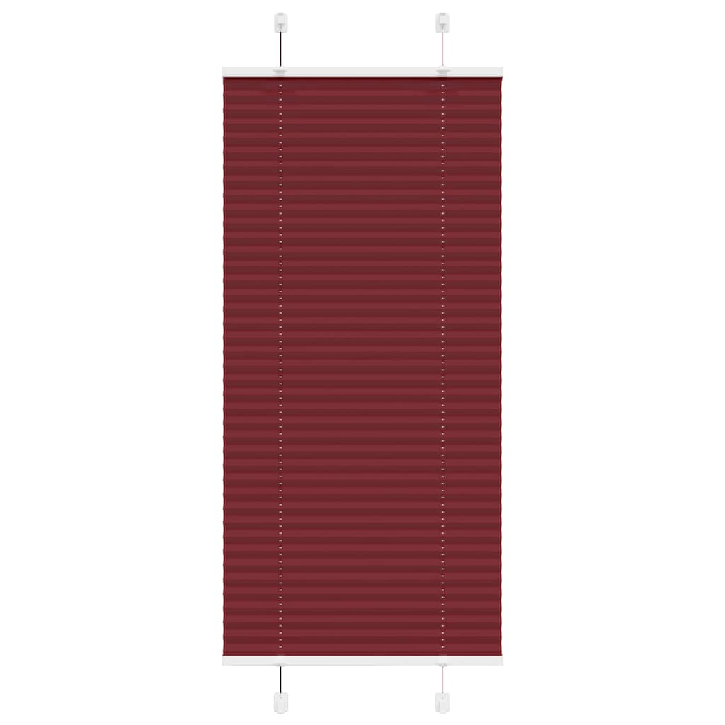 Vidaxl plissé rolgordijn 60x150 cm stofbreedte 59,4 cm bordeauxrood