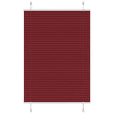 Vidaxl plissé rolgordijn 85x150 cm stofbreedte 84,4 cm bordeauxrood