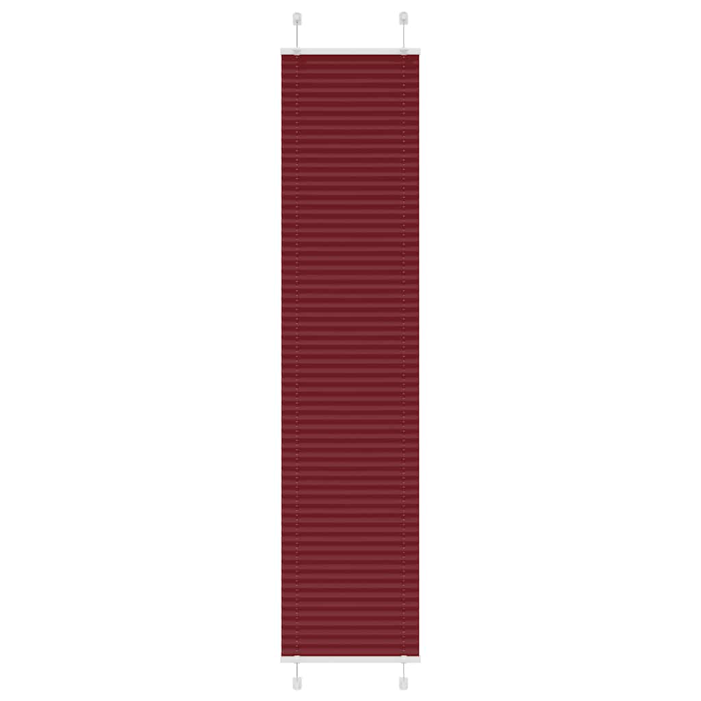 Vidaxl plissé rolgordijn 50x200 cm stofbreedte 49,4 cm bordeauxrood