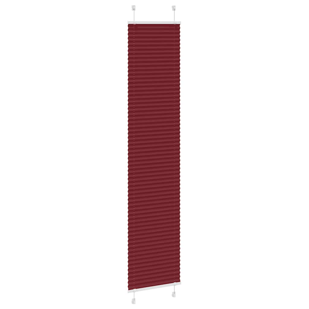 Vidaxl plissé rolgordijn 50x200 cm stofbreedte 49,4 cm bordeauxrood