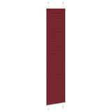 Vidaxl plissé rolgordijn 50x200 cm stofbreedte 49,4 cm bordeauxrood