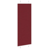 Vidaxl plissé rolgordijn 80x200 cm stofbreedte 79,4 cm bordeauxrood