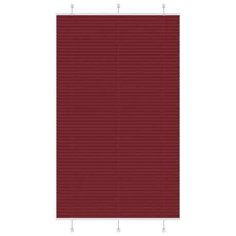 Vidaxl plissé rolgordijn 120x200cm stofbreedte 119,4cm bordeauxrood