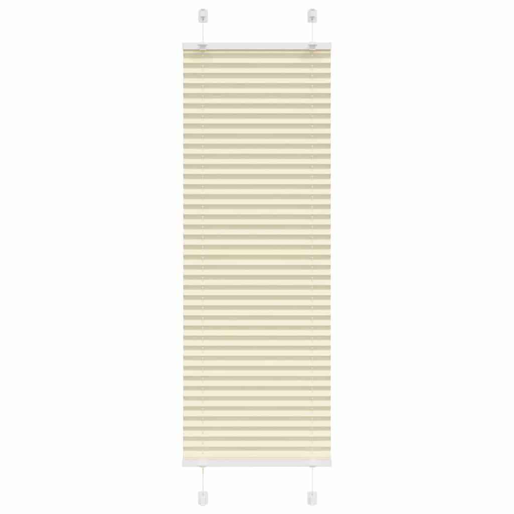 Vidaxl plissé rolgordijn 40x100 cm stofbreedte 39,4 cm polyester crème