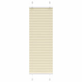 Vidaxl plissé rolgordijn 40x100 cm stofbreedte 39,4 cm polyester crème