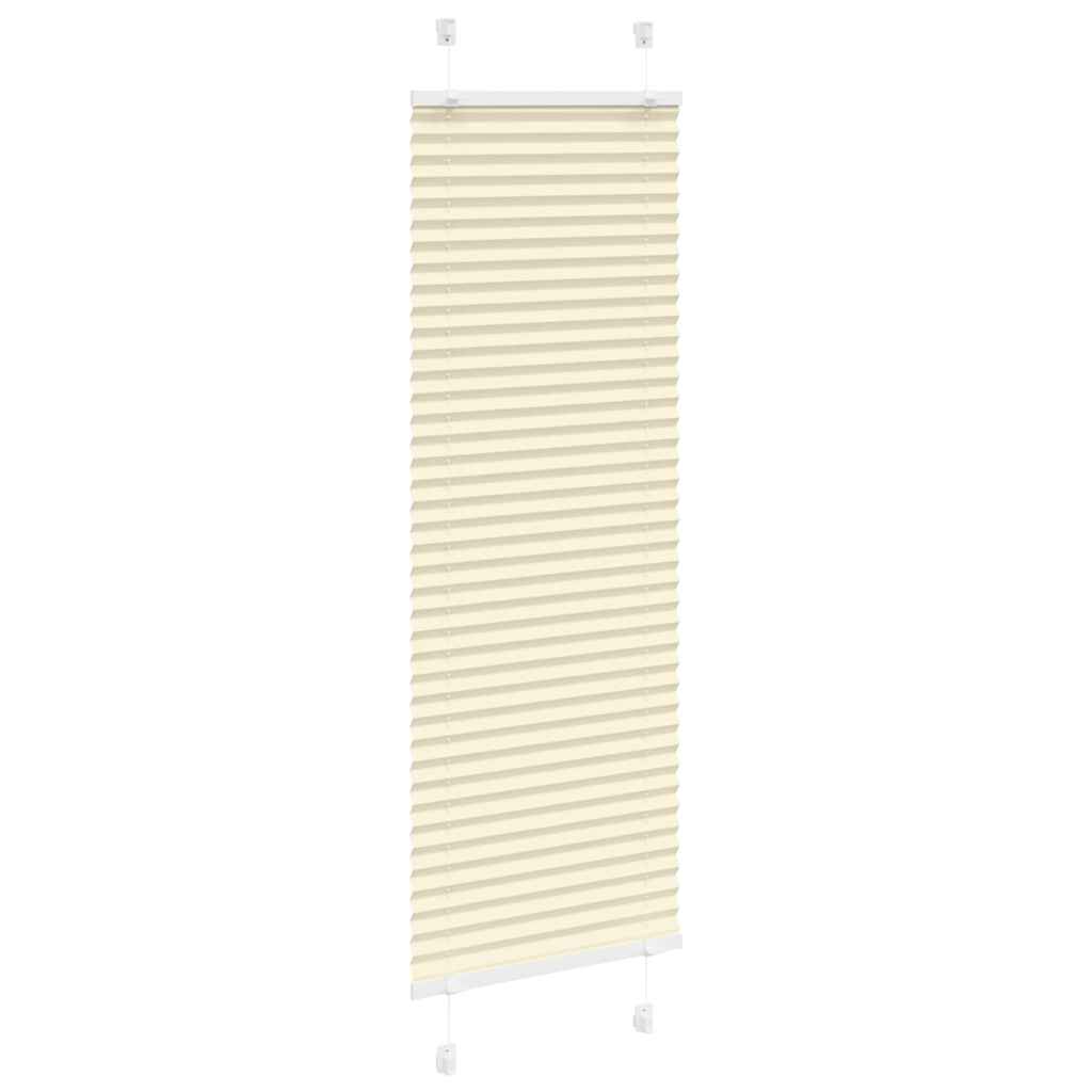 Vidaxl plissé rolgordijn 40x100 cm stofbreedte 39,4 cm polyester crème