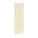 Vidaxl plissé rolgordijn 40x100 cm stofbreedte 39,4 cm polyester crème