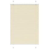 Vidaxl plissé rolgordijn 95x100 cm stofbreedte 94,4 cm polyester crème