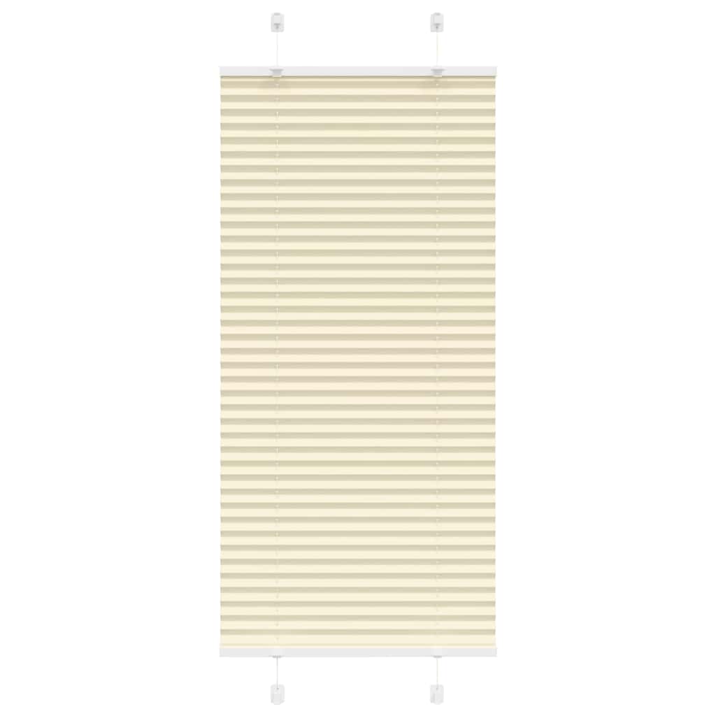 Vidaxl plissé rolgordijn 55x150 cm stofbreedte 54,4 cm polyester crème