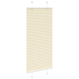 Vidaxl plissé rolgordijn 55x150 cm stofbreedte 54,4 cm polyester crème