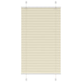 Vidaxl plissé rolgordijn 80x150 cm stofbreedte 79,4 cm polyester crème