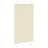 Vidaxl plissé rolgordijn 80x150 cm stofbreedte 79,4 cm polyester crème