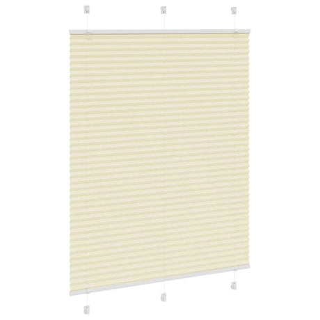 Vidaxl plissé rolgordijn 105x150cm stofbreedte 104,4cm polyester crème