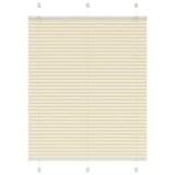 Vidaxl plissé rolgordijn 110x150cm stofbreedte 109,4cm polyester crème