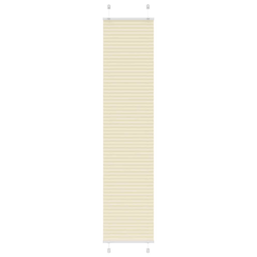 Vidaxl plissé rolgordijn 45x200 cm stofbreedte 44,4 cm polyester crème