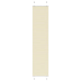 Vidaxl plissé rolgordijn 45x200 cm stofbreedte 44,4 cm polyester crème