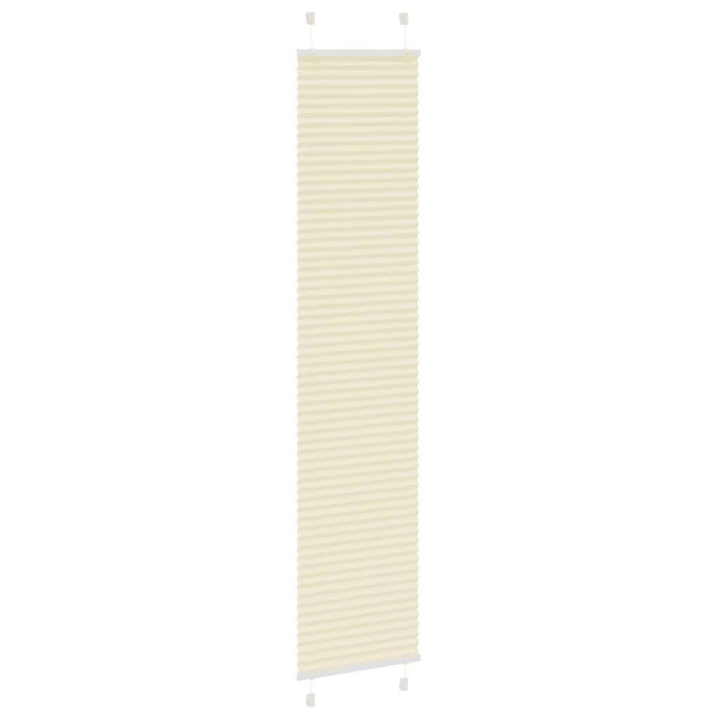 Vidaxl plissé rolgordijn 45x200 cm stofbreedte 44,4 cm polyester crème