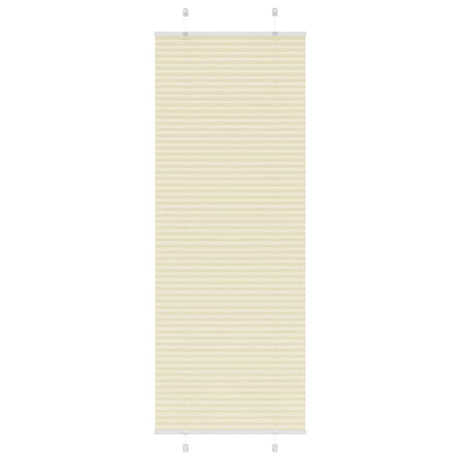 Vidaxl plissé rolgordijn 75x200 cm stofbreedte 74,4 cm polyester crème