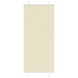 Vidaxl plissé rolgordijn 90x200 cm stofbreedte 89,4 cm polyester crème