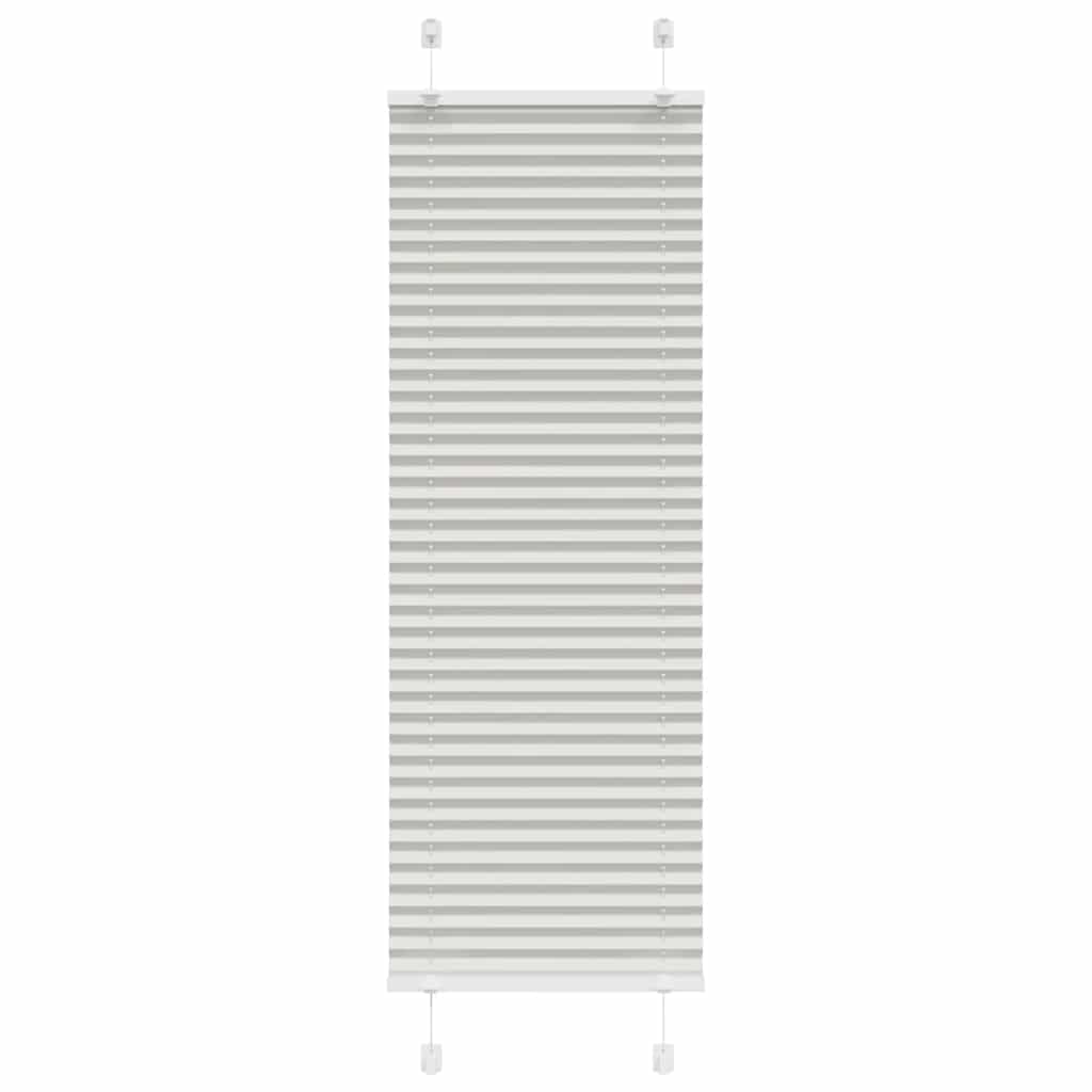 Vidaxl plissé rolgordijn 45x100 cm stofbreedte 44,4 cm lichtgrijs