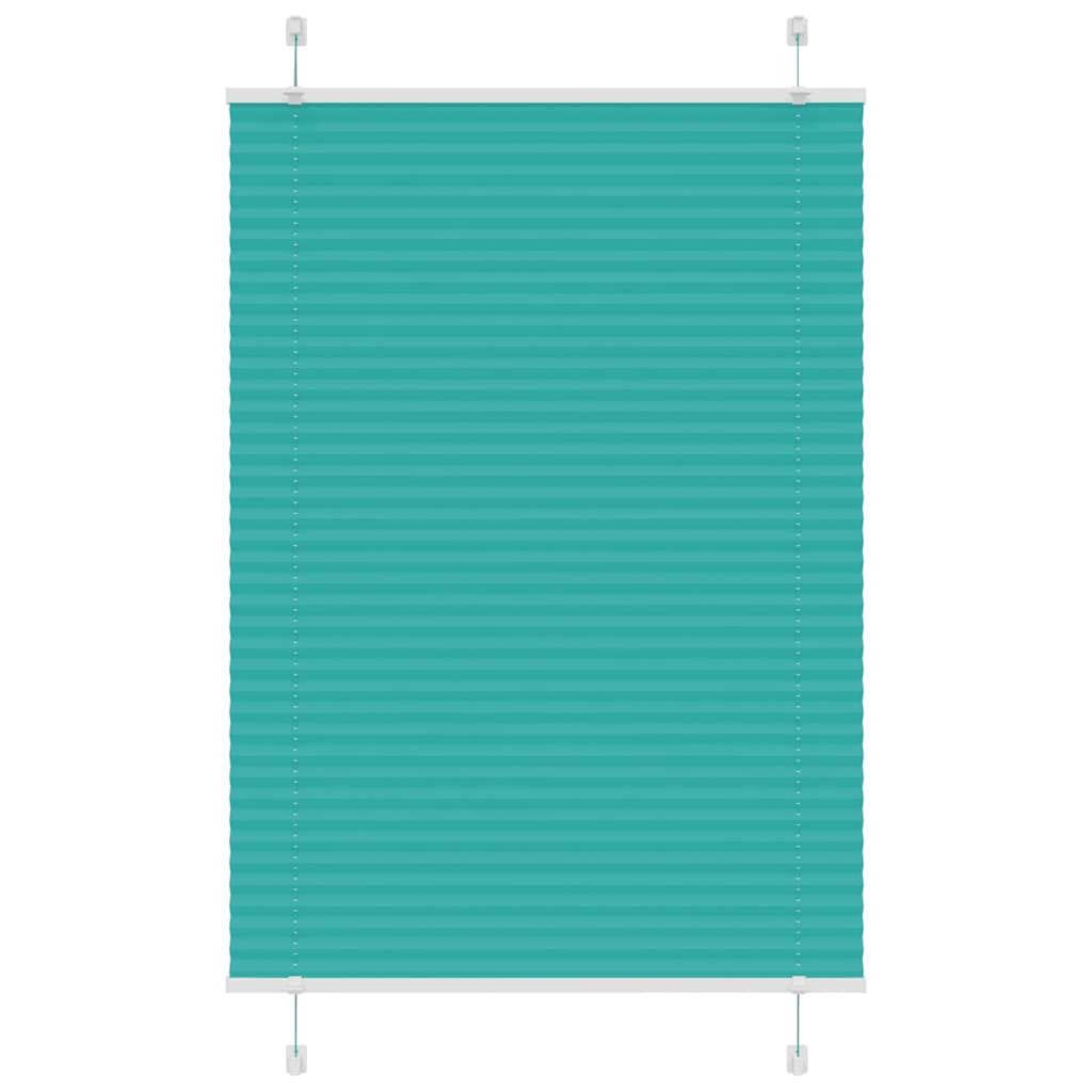 Vidaxl plissé rolgordijn 85x100 cm stofbreedte 84,4 cm petrol groen