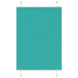 Vidaxl plissé rolgordijn 85x100 cm stofbreedte 84,4 cm petrol groen