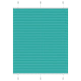 Vidaxl plissé rolgordijn 105x100 cm stofbreedte 104,4cm petrol groen