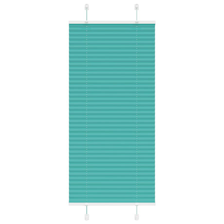 Vidaxl plissé rolgordijn 60x150 cm stofbreedte 59,4 cm petrol groen