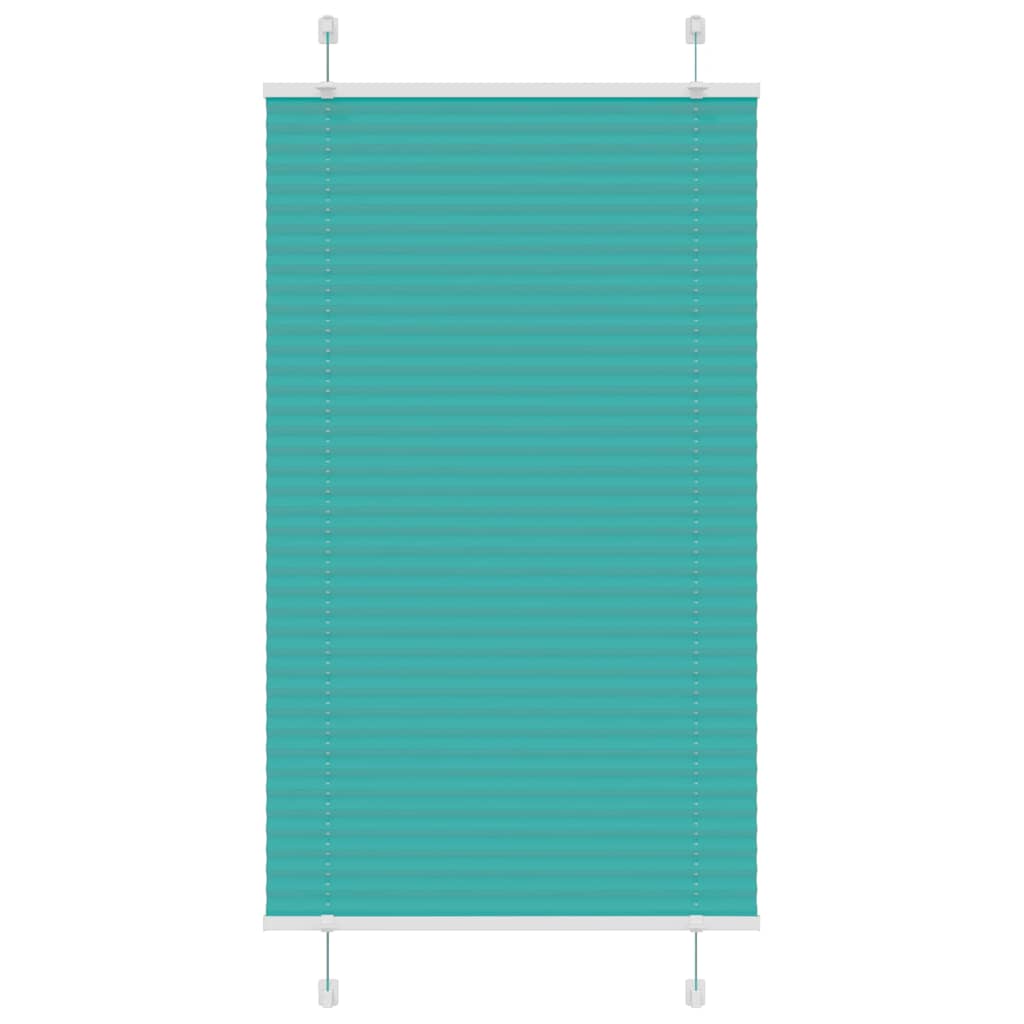 Vidaxl plissé rolgordijn 70x150 cm stofbreedte 69,4 cm petrol groen