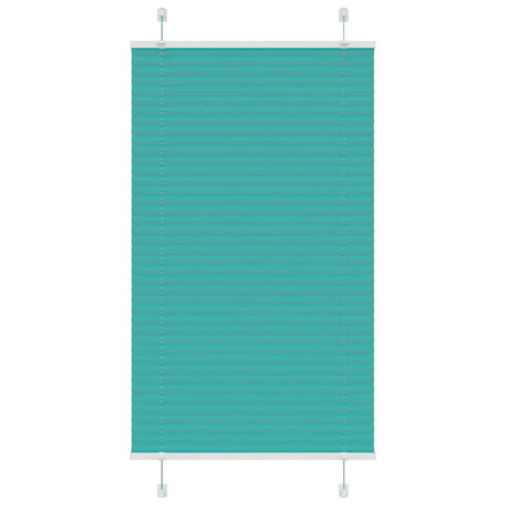 Vidaxl plissé rolgordijn 70x150 cm stofbreedte 69,4 cm petrol groen