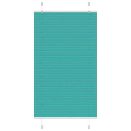 Vidaxl plissé rolgordijn 75x150 cm stofbreedte 74,4 cm petrol groen