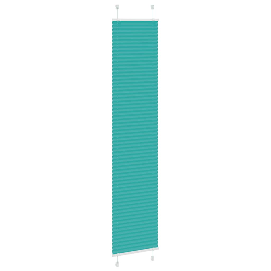 Vidaxl plissé rolgordijn 45x200 cm stofbreedte 44,4 cm petrol groen