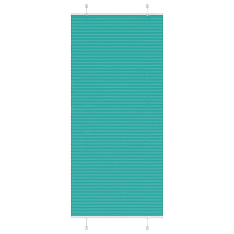 Vidaxl plissé rolgordijn 95x200 cm stofbreedte 94,4 cm petrol groen