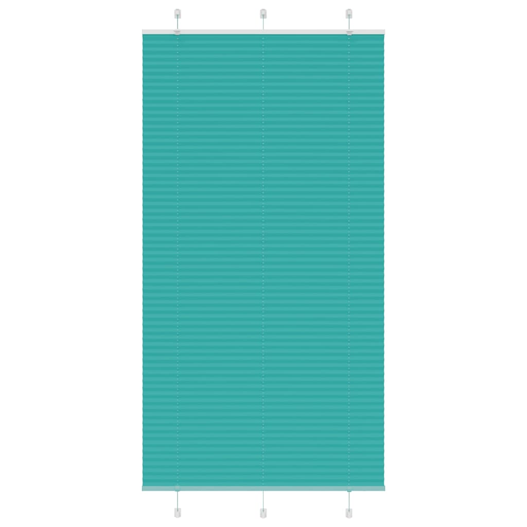 Vidaxl plissé rolgordijn 110x200cm stofbreedte 109,4cm petrol groen