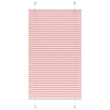 Vidaxl plissé rolgordijn 75x100 cm stofbreedte 74,4 cm polyester roze