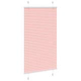 Vidaxl plissé rolgordijn 80x100 cm stofbreedte 79,4 cm polyester roze