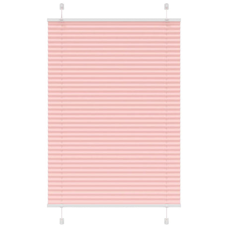 Vidaxl plissé rolgordijn 90x100 cm stofbreedte 89,4 cm polyester roze