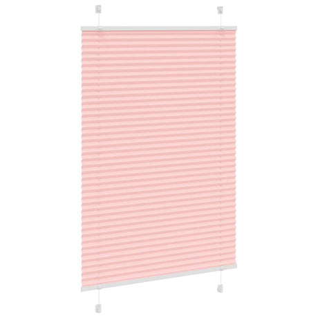 Vidaxl plissé rolgordijn 90x100 cm stofbreedte 89,4 cm polyester roze