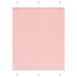 Vidaxl plissé rolgordijn 105x100cm stofbreedte 104,4cm polyester roze