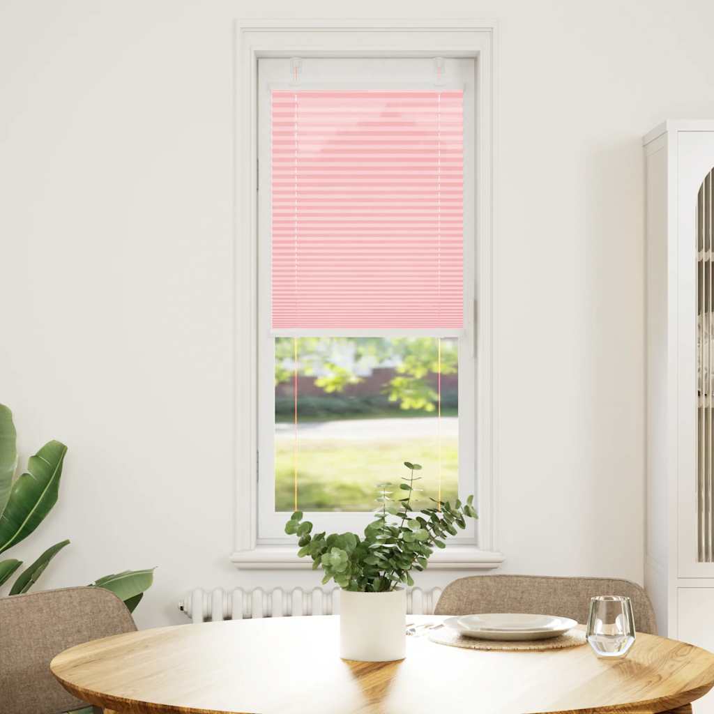 Vidaxl plissé rolgordijn 45x150 cm stofbreedte 44,4 cm polyester roze