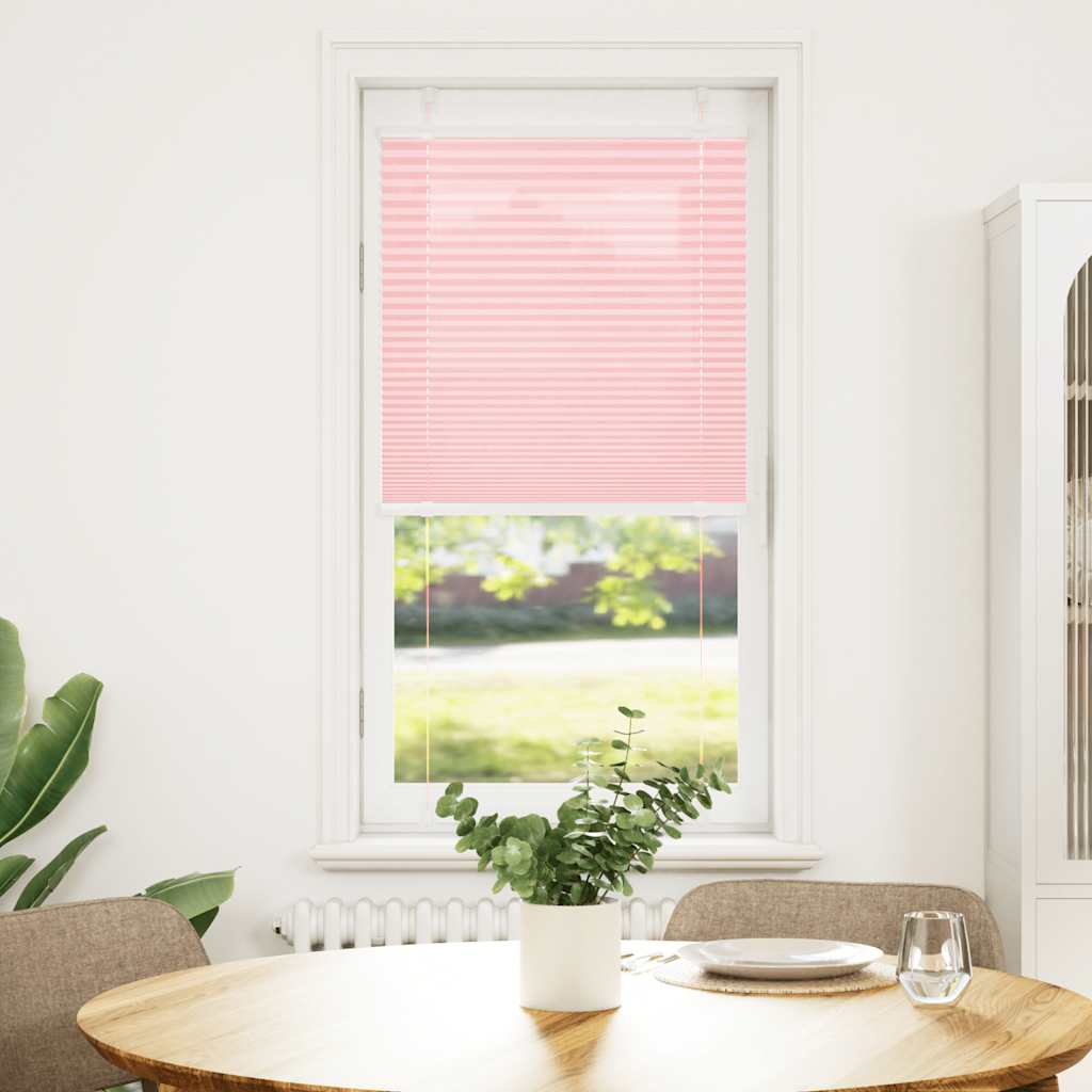 Vidaxl plissé rolgordijn 65x150 cm stofbreedte 64,4 cm polyester roze