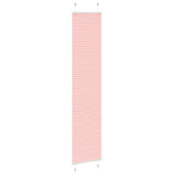 Vidaxl plissé rolgordijn 50x200 cm stofbreedte 49,4 cm polyester roze