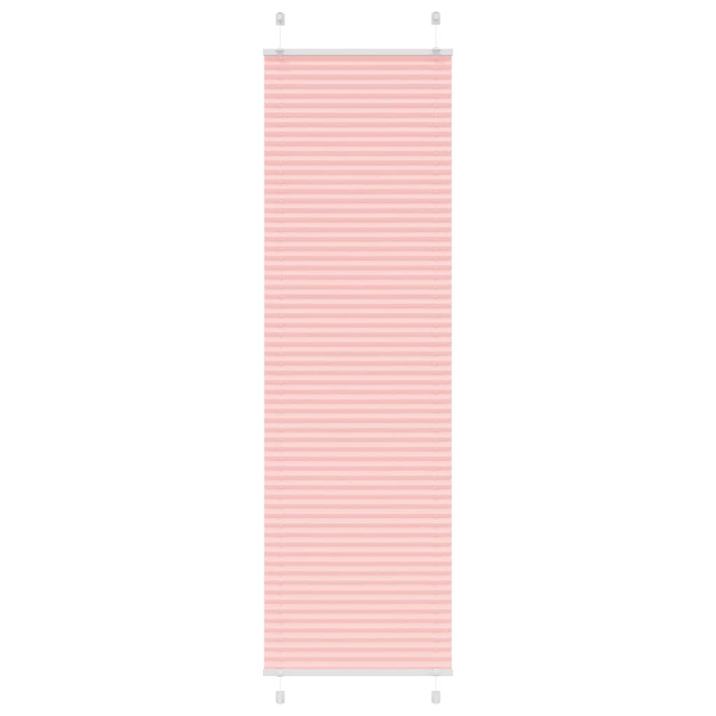 Vidaxl plissé rolgordijn 55x200 cm stofbreedte 54,4 cm polyester roze