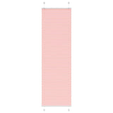 Vidaxl plissé rolgordijn 55x200 cm stofbreedte 54,4 cm polyester roze