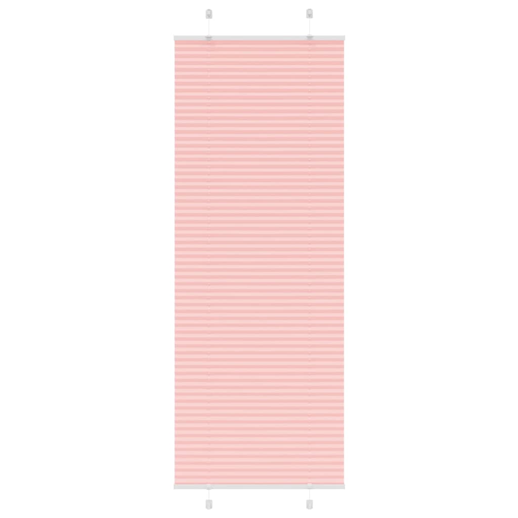 Vidaxl plissé rolgordijn 80x200 cm stofbreedte 79,4 cm polyester roze