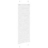 Vidaxl plissé rolgordijn 45x100 cm stofbreedte 44,4 cm polyester wit