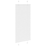 Vidaxl plissé rolgordijn 60x100 cm stofbreedte 59,4 cm polyester wit