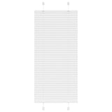 Vidaxl plissé rolgordijn 65x100 cm stofbreedte 64,4 cm polyester wit