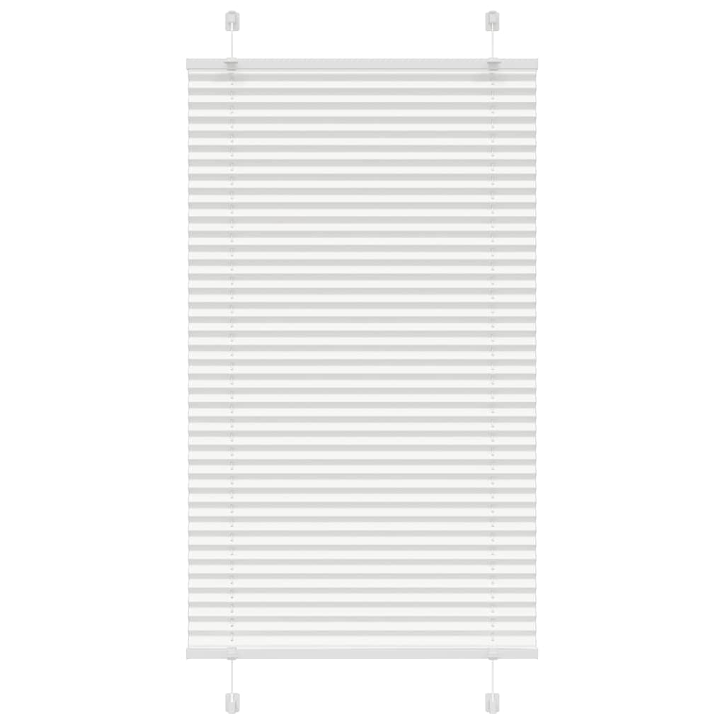 Vidaxl plissé rolgordijn 70x100 cm stofbreedte 69,4 cm polyester wit