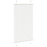 Vidaxl plissé rolgordijn 70x100 cm stofbreedte 69,4 cm polyester wit